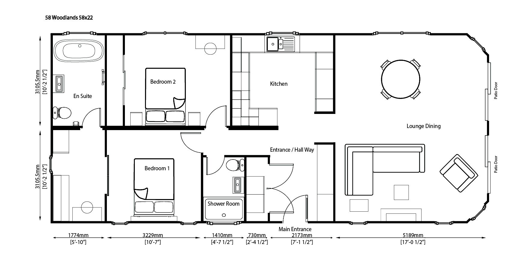58 Woodlands, Weybridge Park Estate, Addlestone floorplan