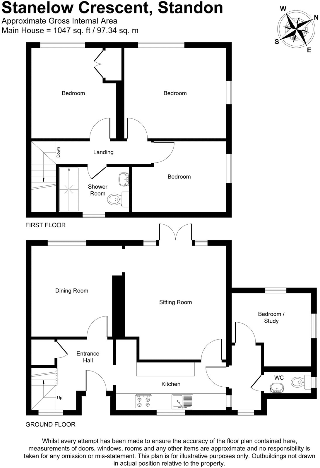 25, Stanelow Crescent, Ware floorplan