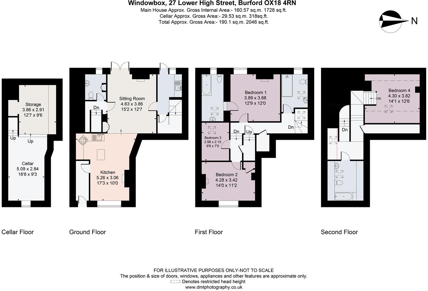 Windowbox Cottage, 27, Lower High Street, Burford floorplan