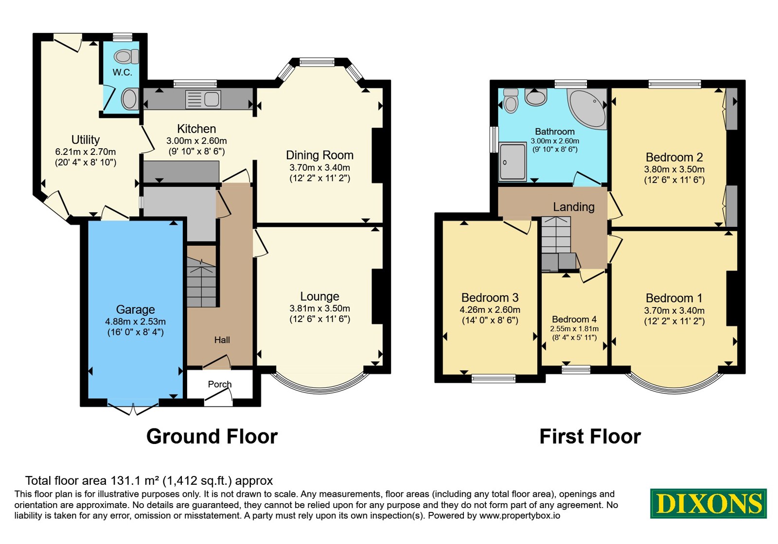 407, Chester Road, Birmingham floorplan