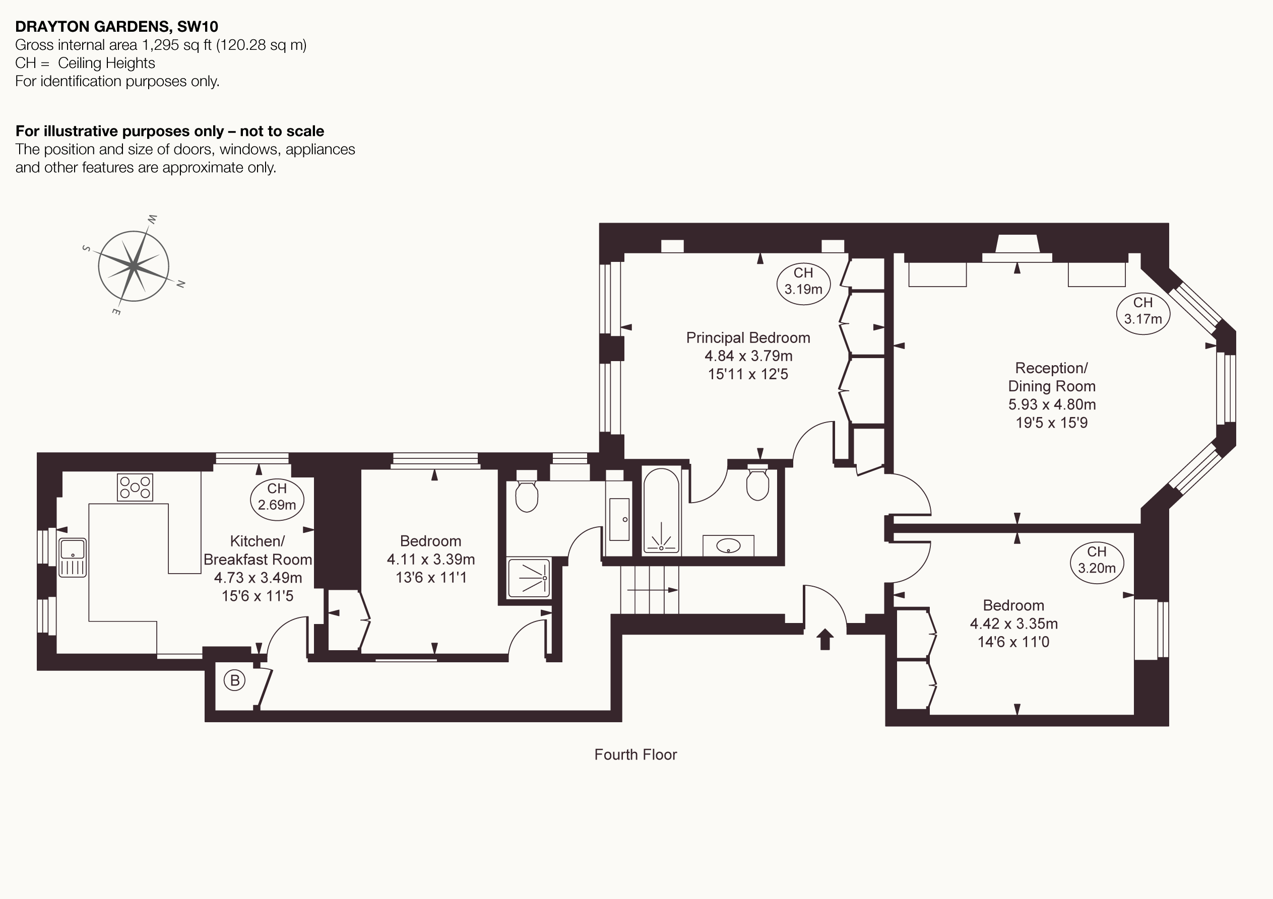Flat 8, 57, Drayton Gardens, London floorplan