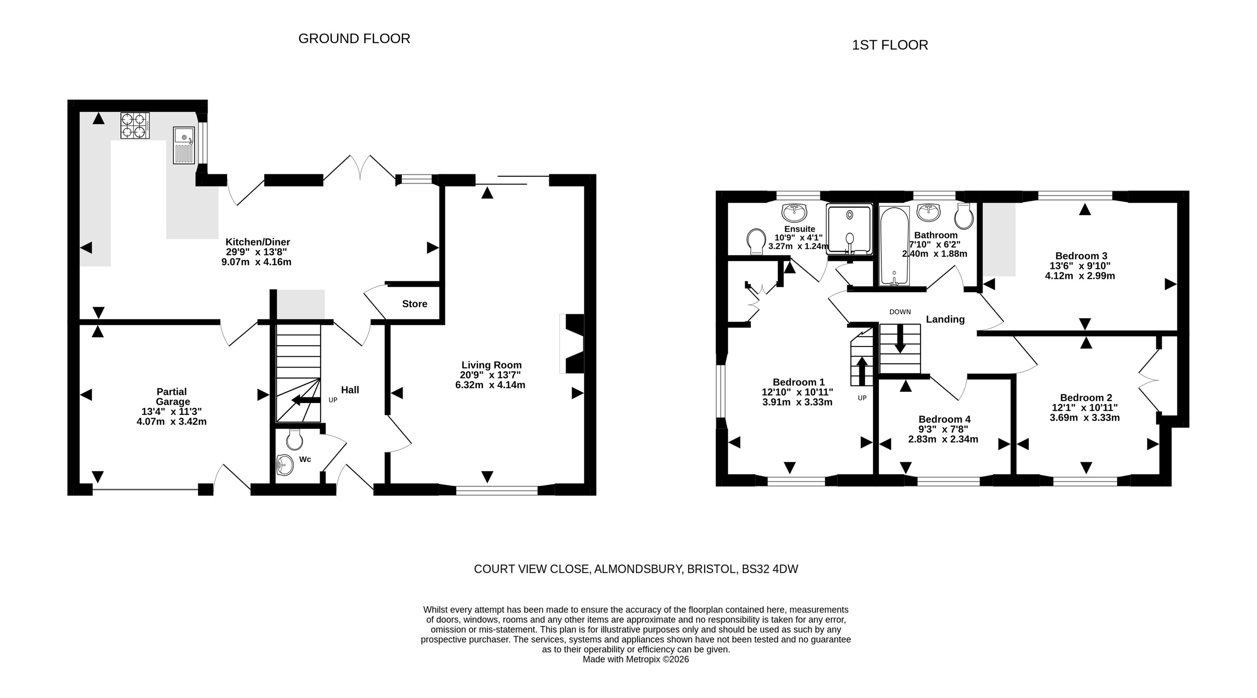 1 Court View Close, Bristol floorplan