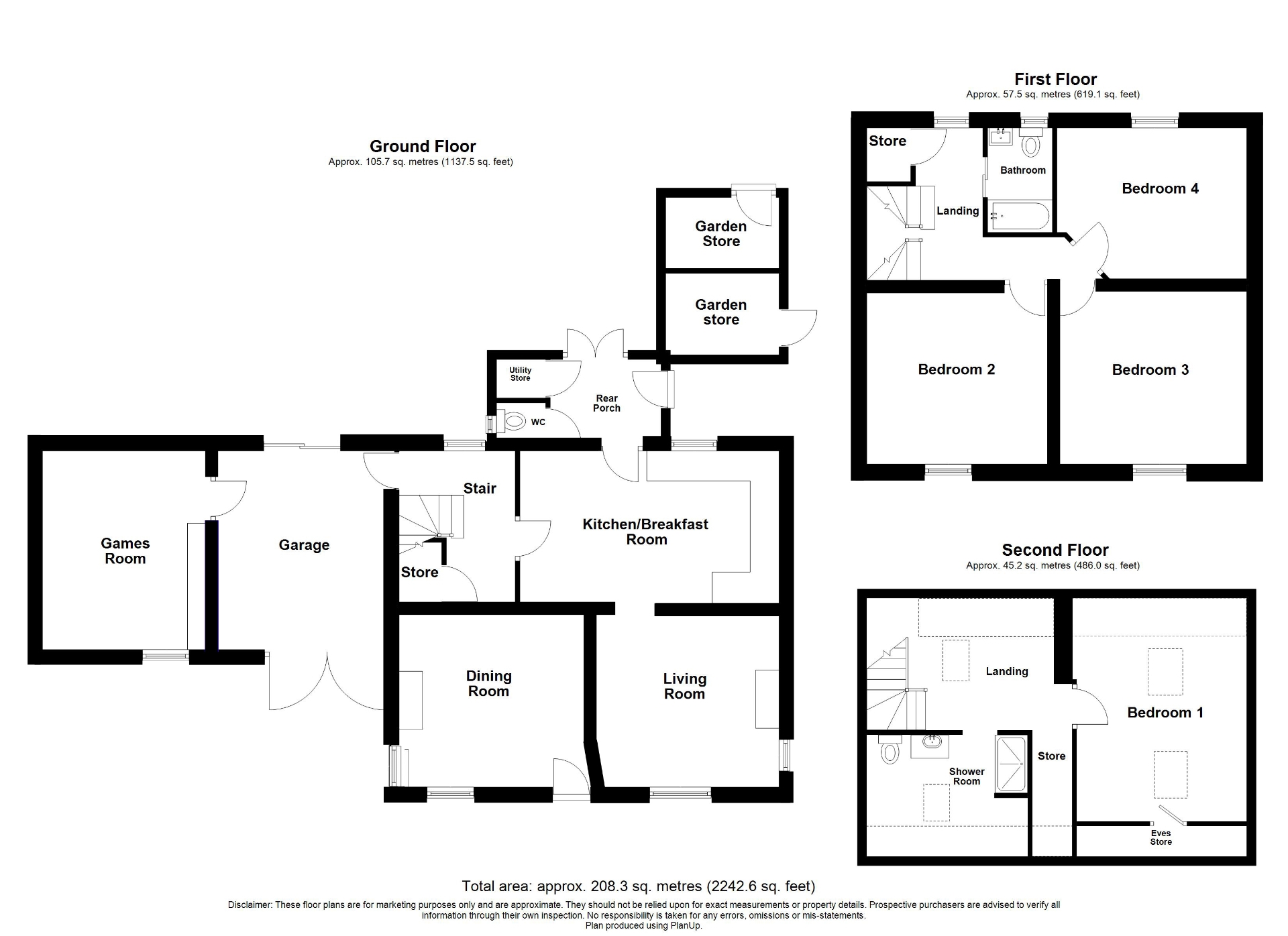 201, Crich Common, Belper floorplan