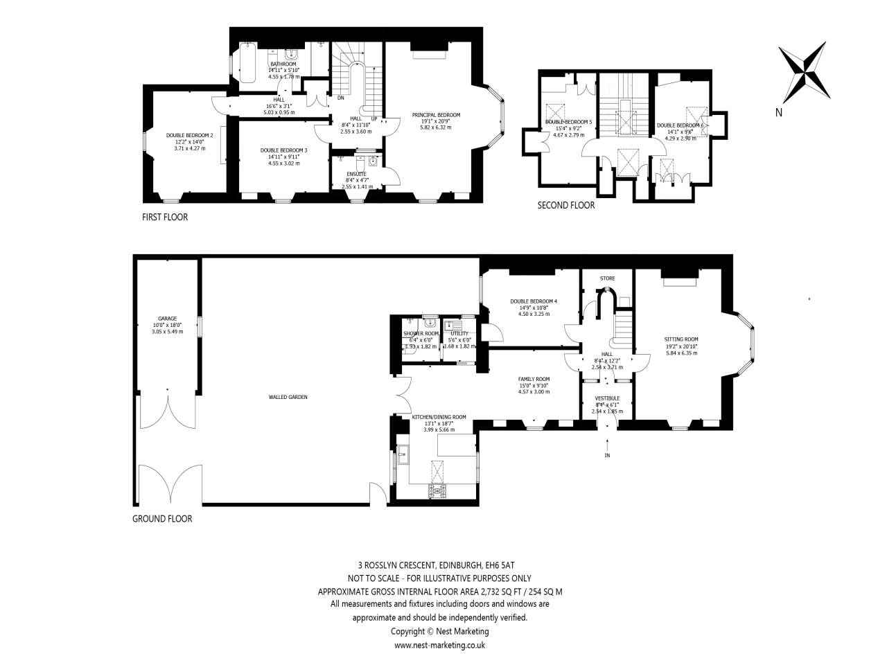 3, Rosslyn Crescent, Edinburgh floorplan