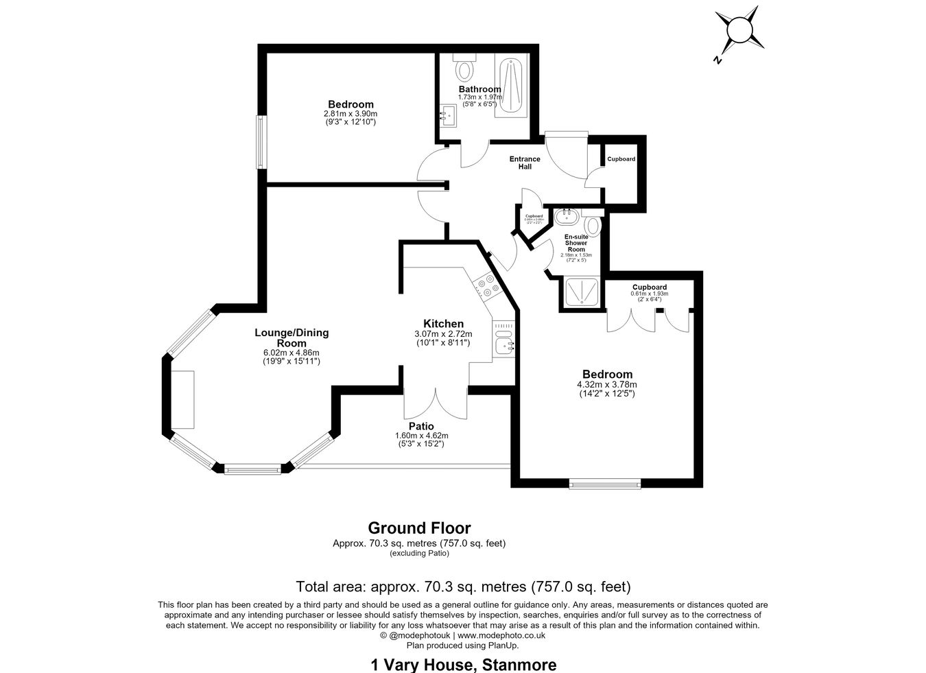 1 Vardy House, Hodgkins Mews, Stanmore floorplan