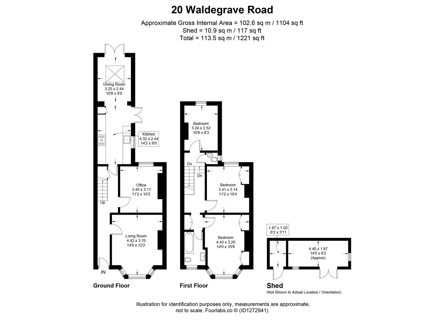 20, Waldegrave Road, Brighton floorplan