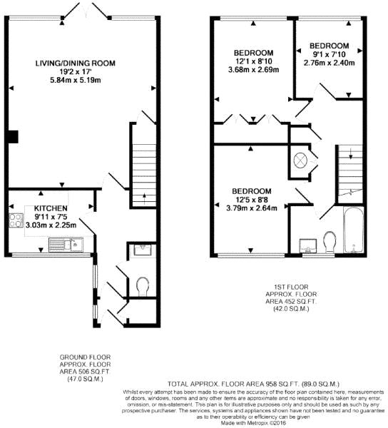 3 Bedrooms Terraced house for sale in Byfleet, Surrey KT14