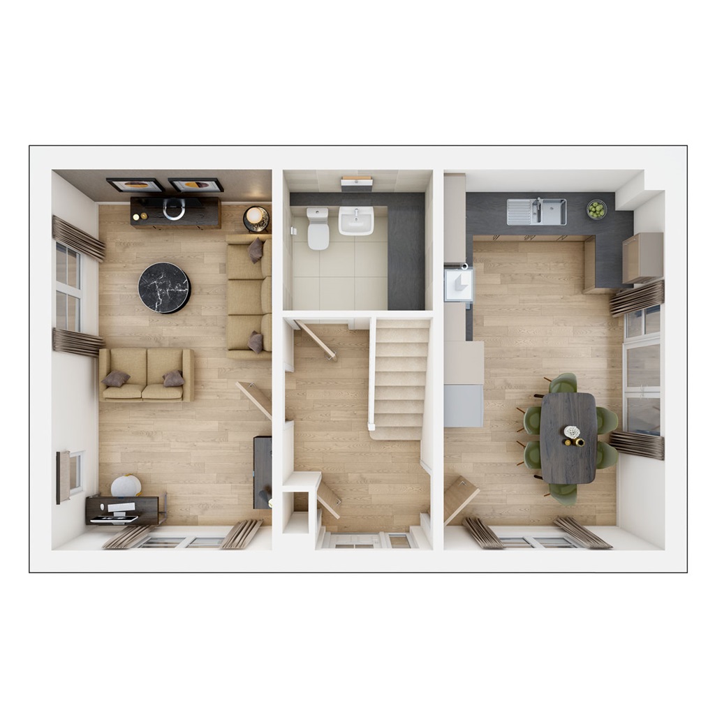 The Aynesdale - Plot 1, Barrowby Chase, Low Road, Barrowby, Grantham floorplan