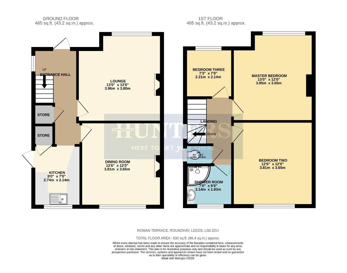 21, Roman Terrace, Leeds floorplan