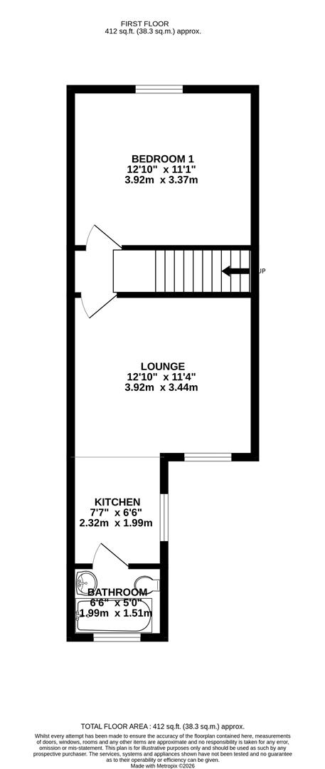 67A, Eastleigh Road, Leicester floorplan