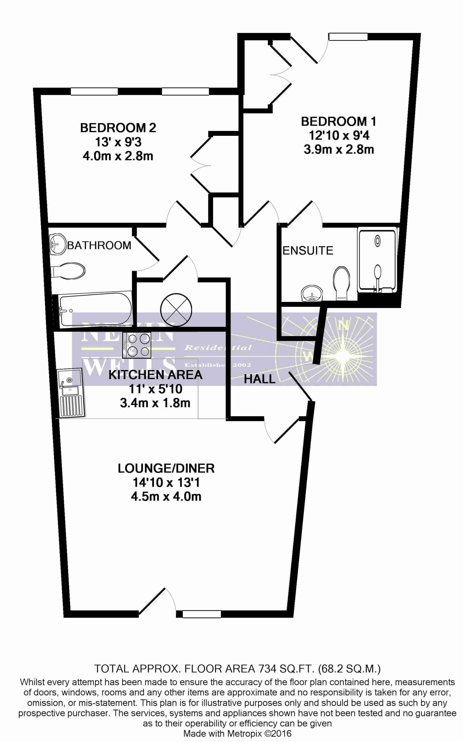 11, Wetton Court Wetton Place, Egham floorplan