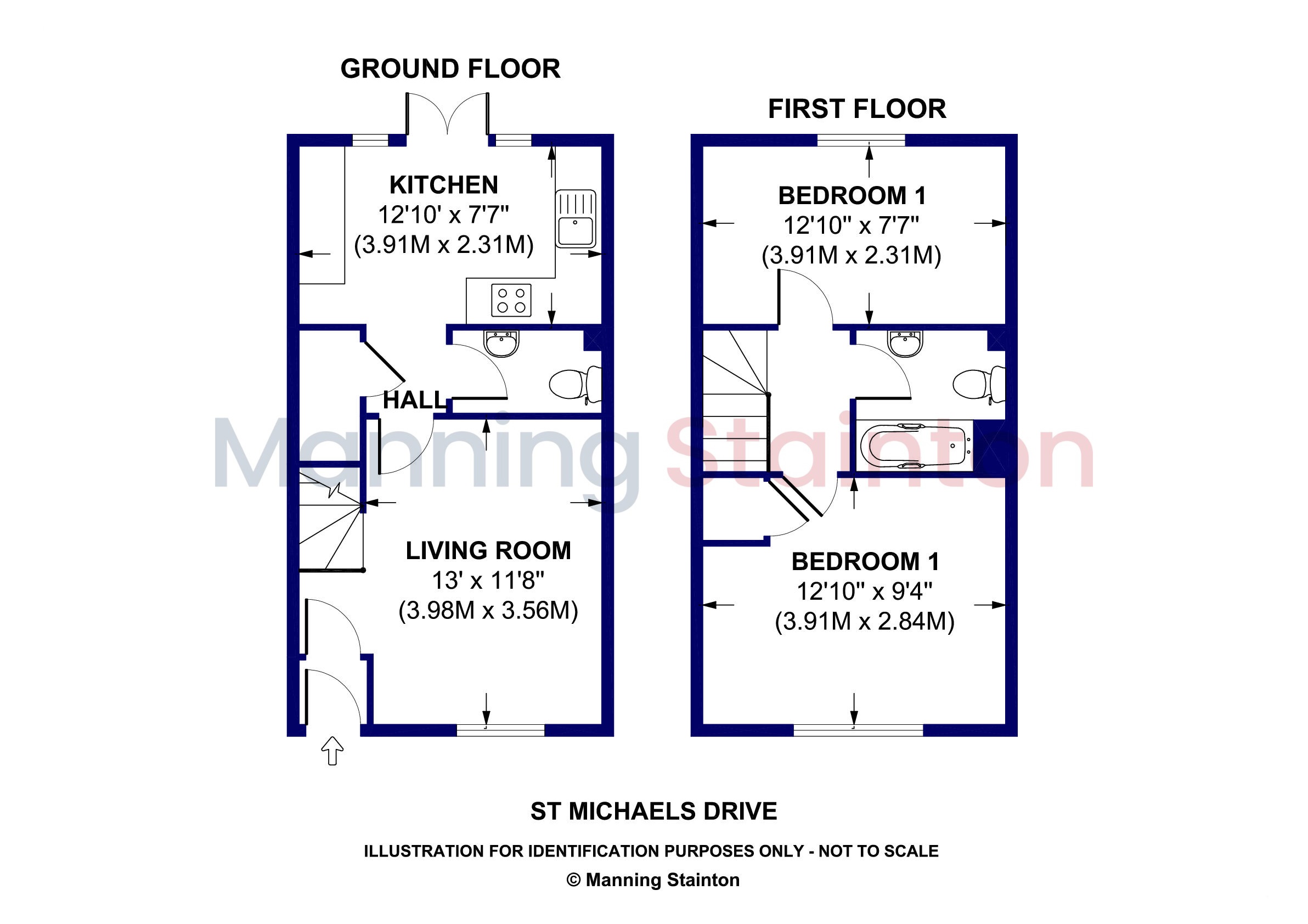 55, St. Michaels Drive, Wakefield floorplan