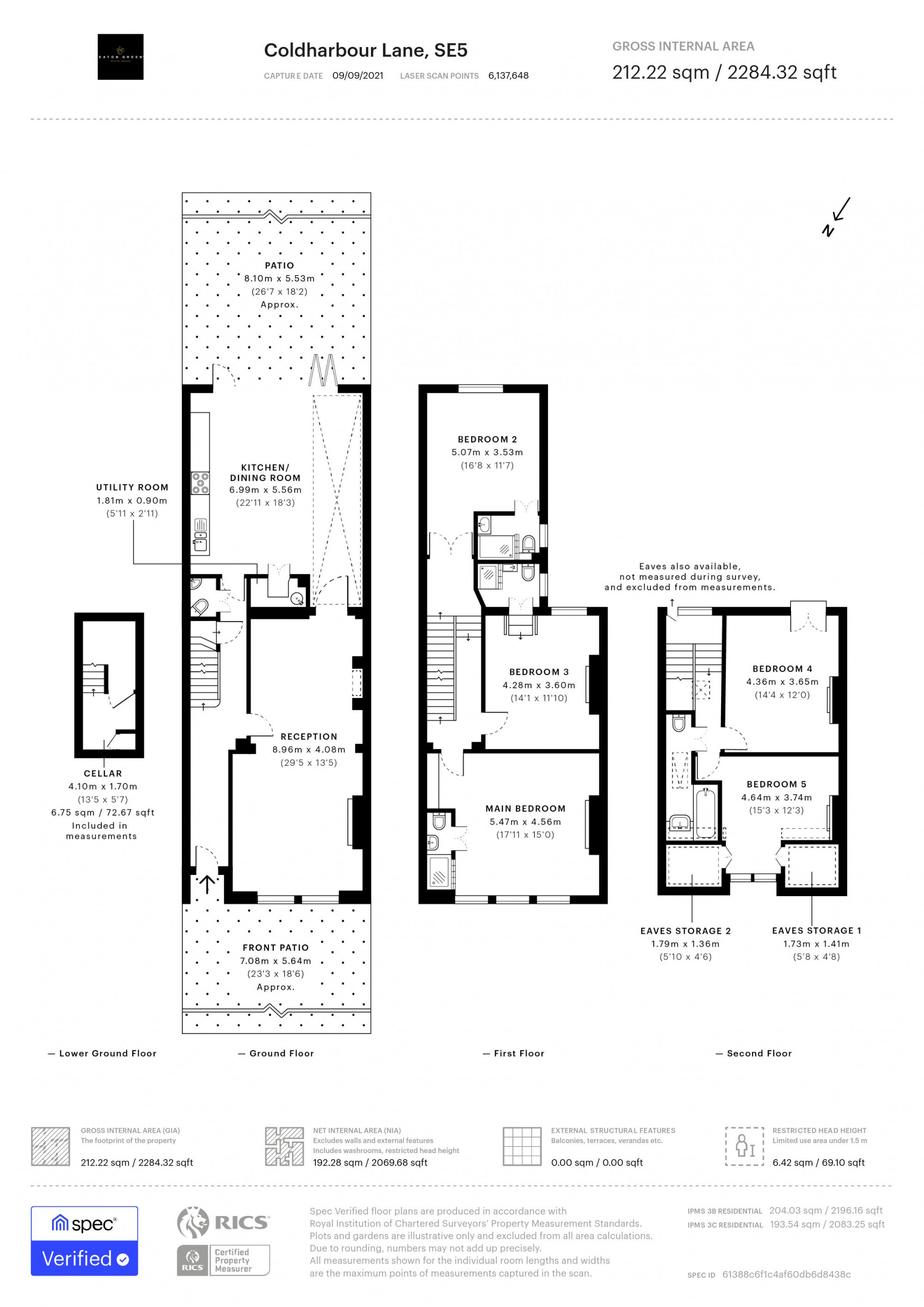 83, Coldharbour Lane, Camberwell floorplan