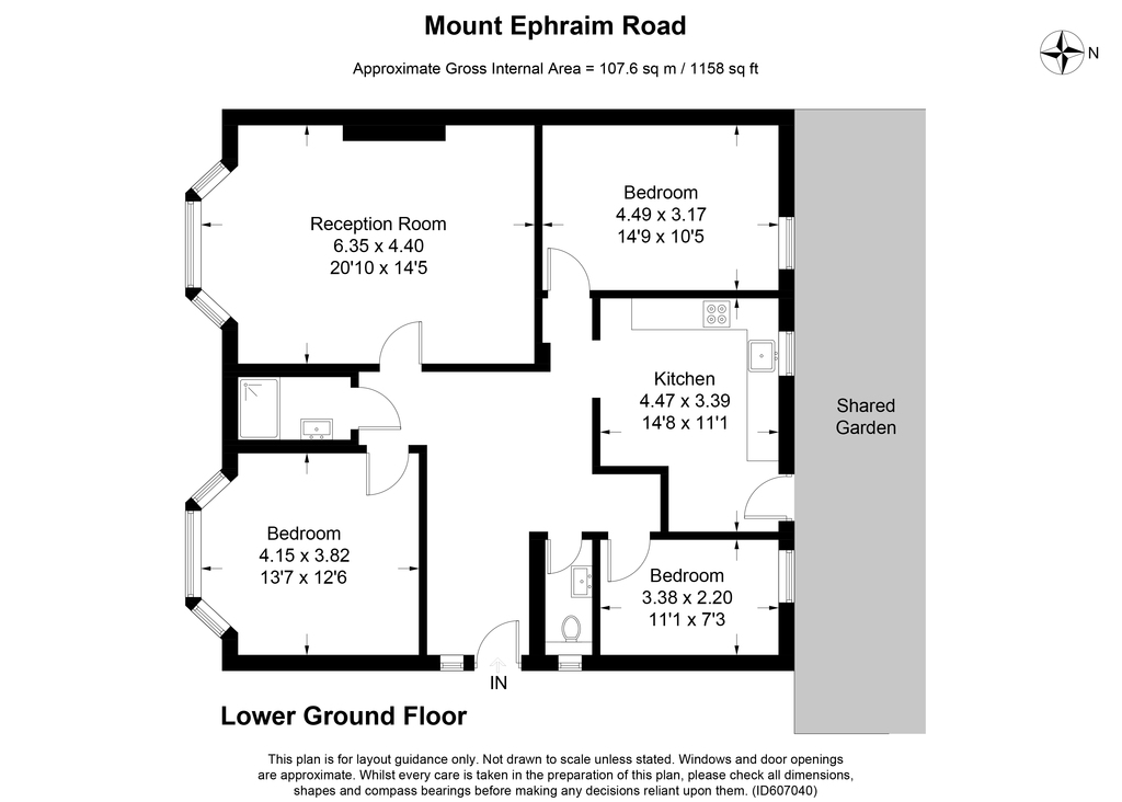 Mount Ephraim Road, London SW16, 3 bedroom flat for sale 53622149
