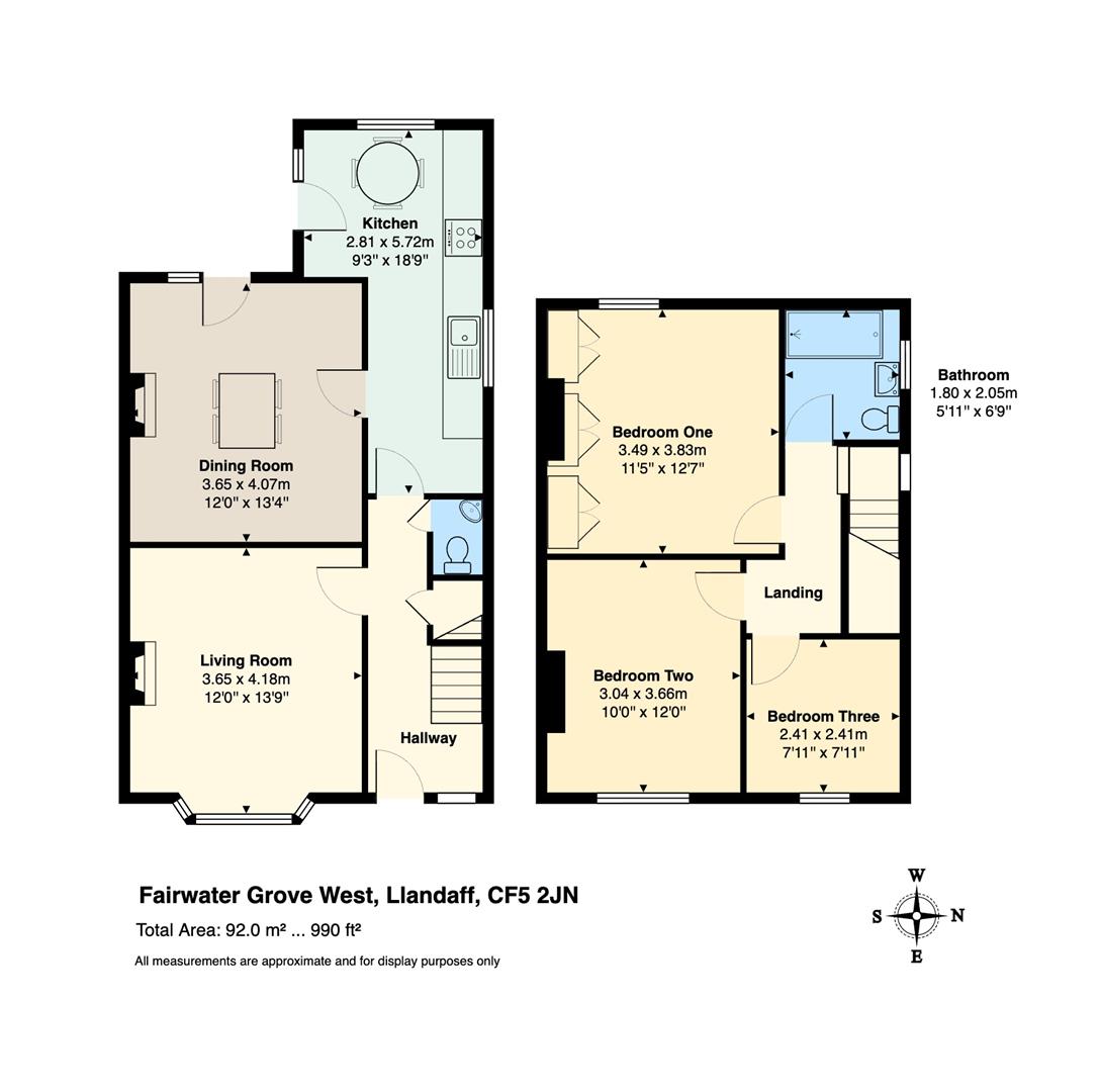 59, Fairwater Grove West, Cardiff floorplan