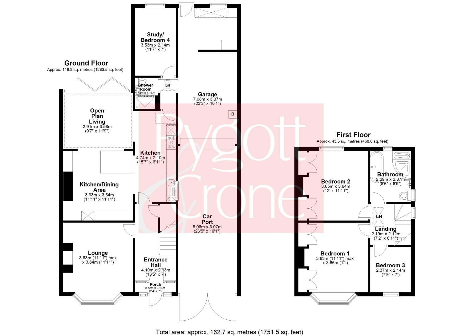4 bed semidetached house for sale in Branston Road, Heighington