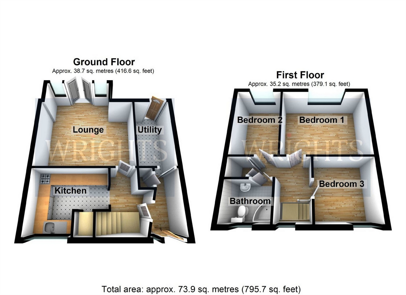 3 Bedrooms Terraced house for sale in Gean Walk, Hatfield, Hertfordshire AL10