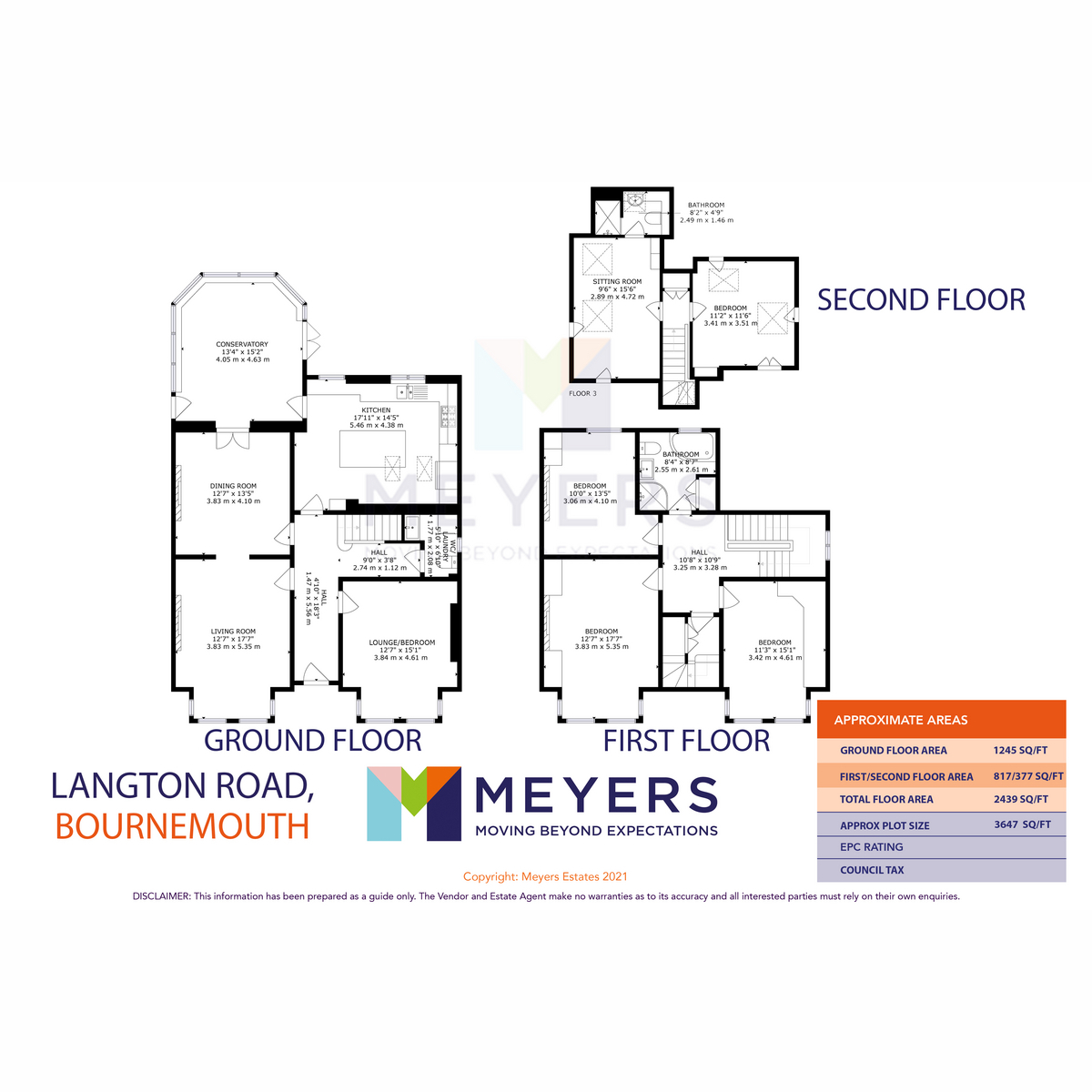 15, Langton Road, Bournemouth floorplan