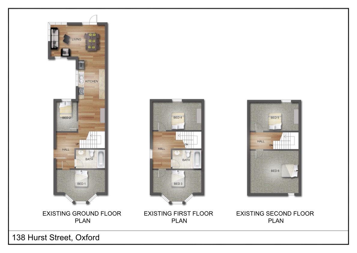 138, Hurst Street, Oxford floorplan