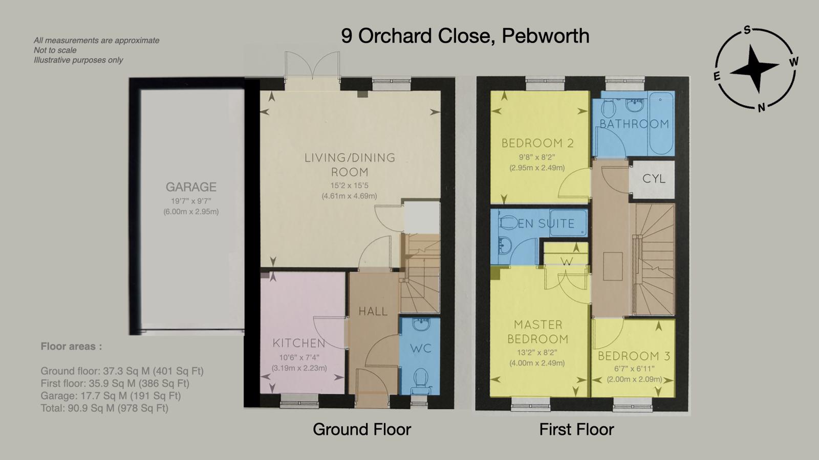 9, Orchard Close, Stratford-upon-Avon floorplan