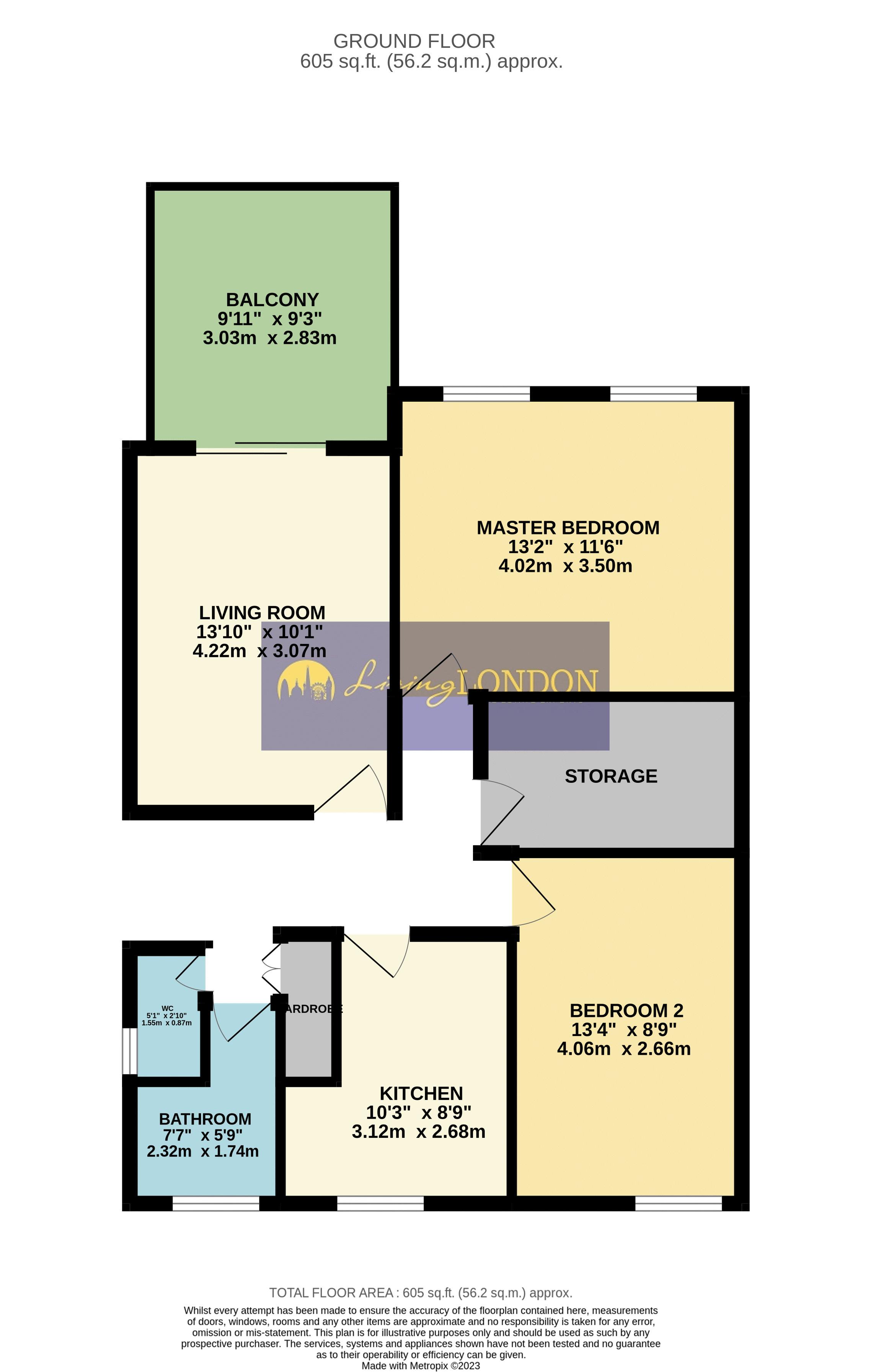 10, Folkestone Road, London floorplan