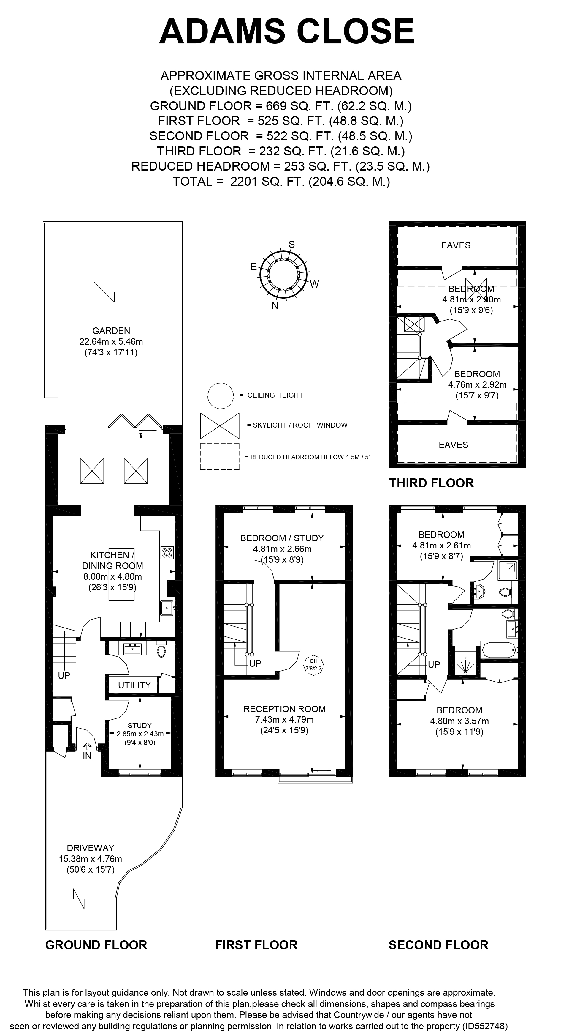 5 Bedrooms Town house to rent in Adams Close, Surbiton KT5