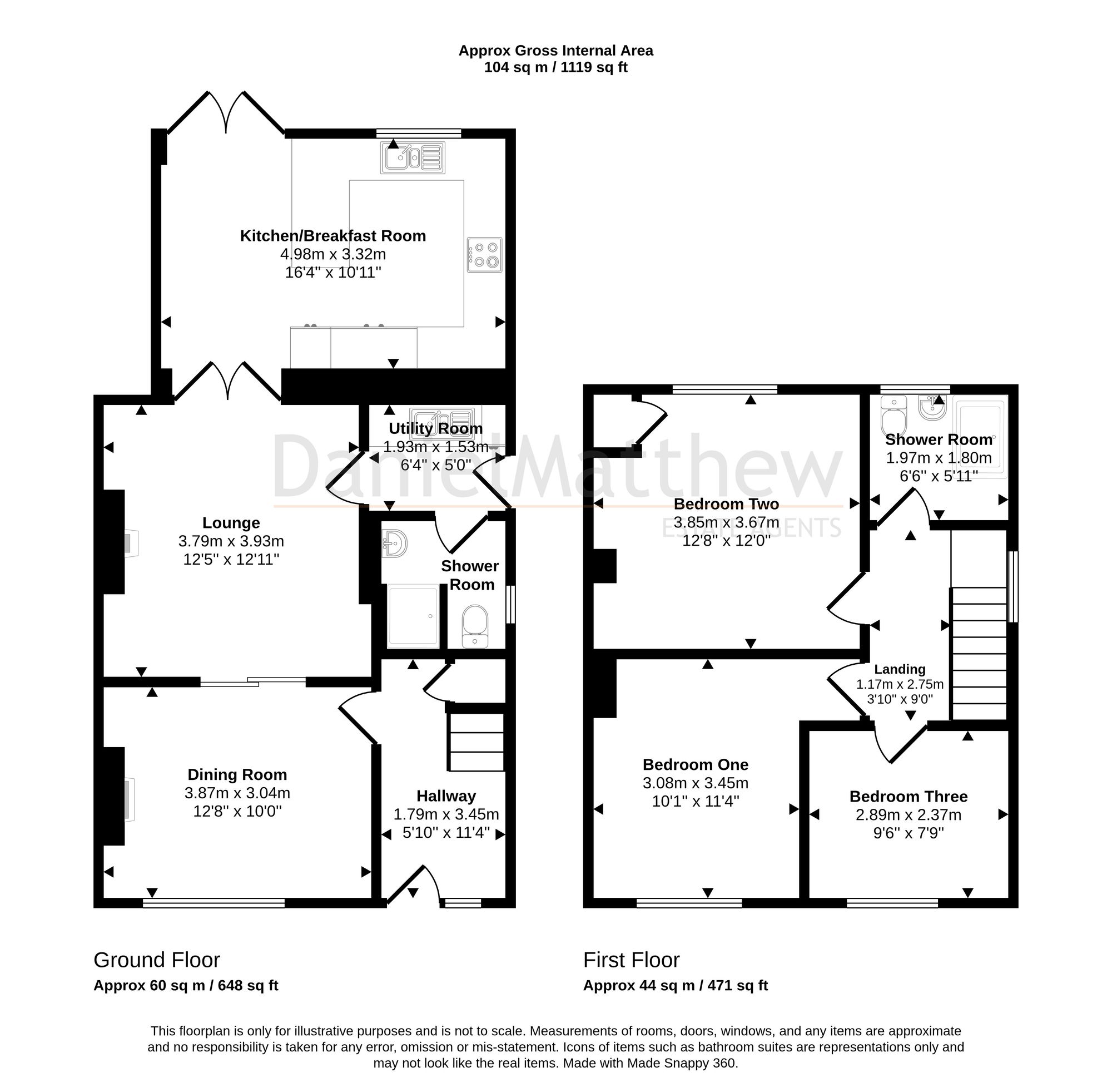 33 Heol Tegfryn, Bridgend floorplan