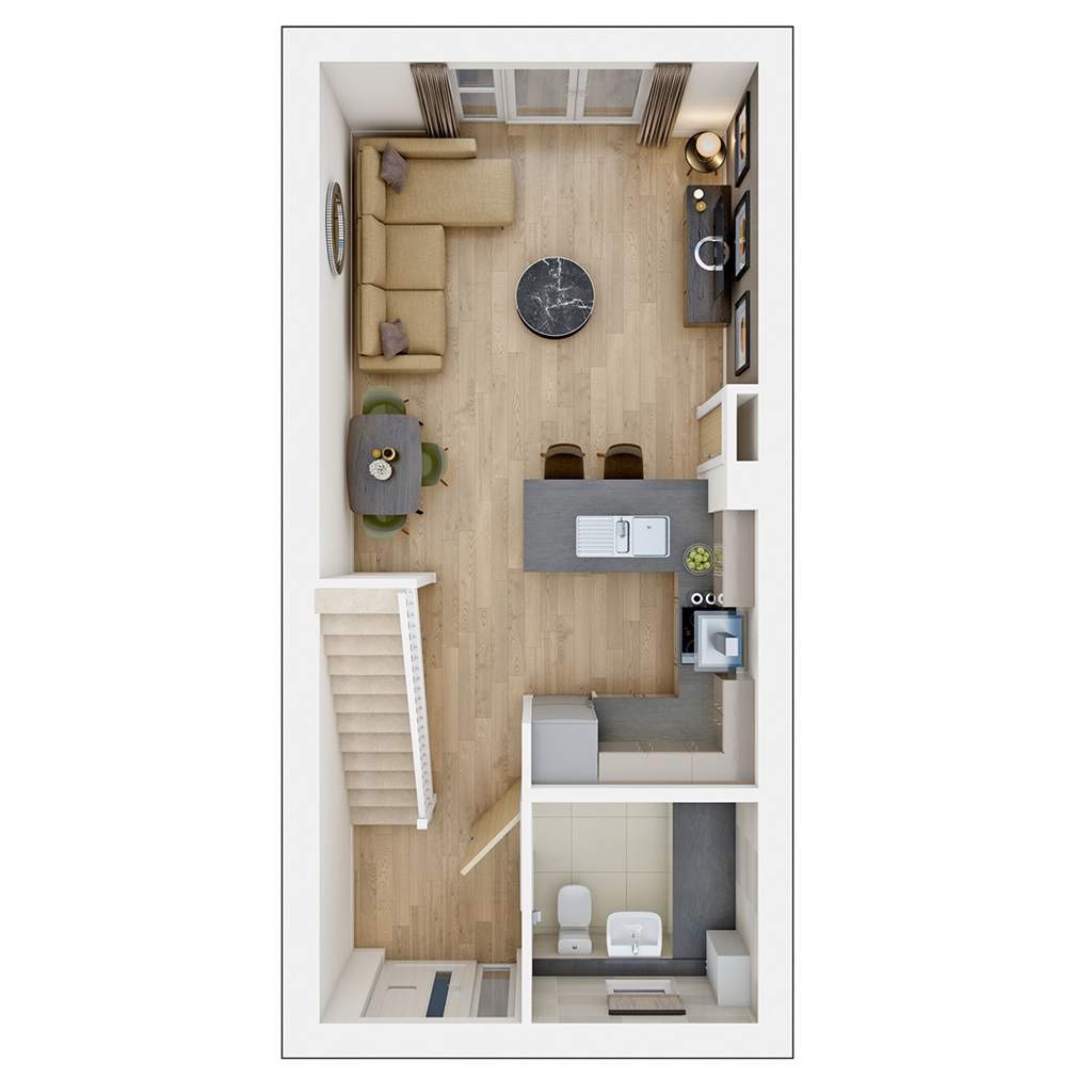 The Beaford - Plot 305, Burghley Green At West Cambourne, Dobbins Avenue, West Cambourne floorplan