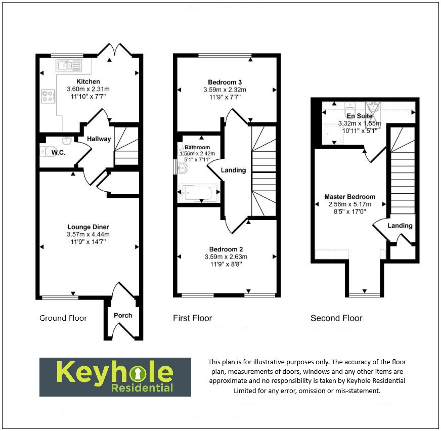 64, Kielder Drive, Stanley floorplan