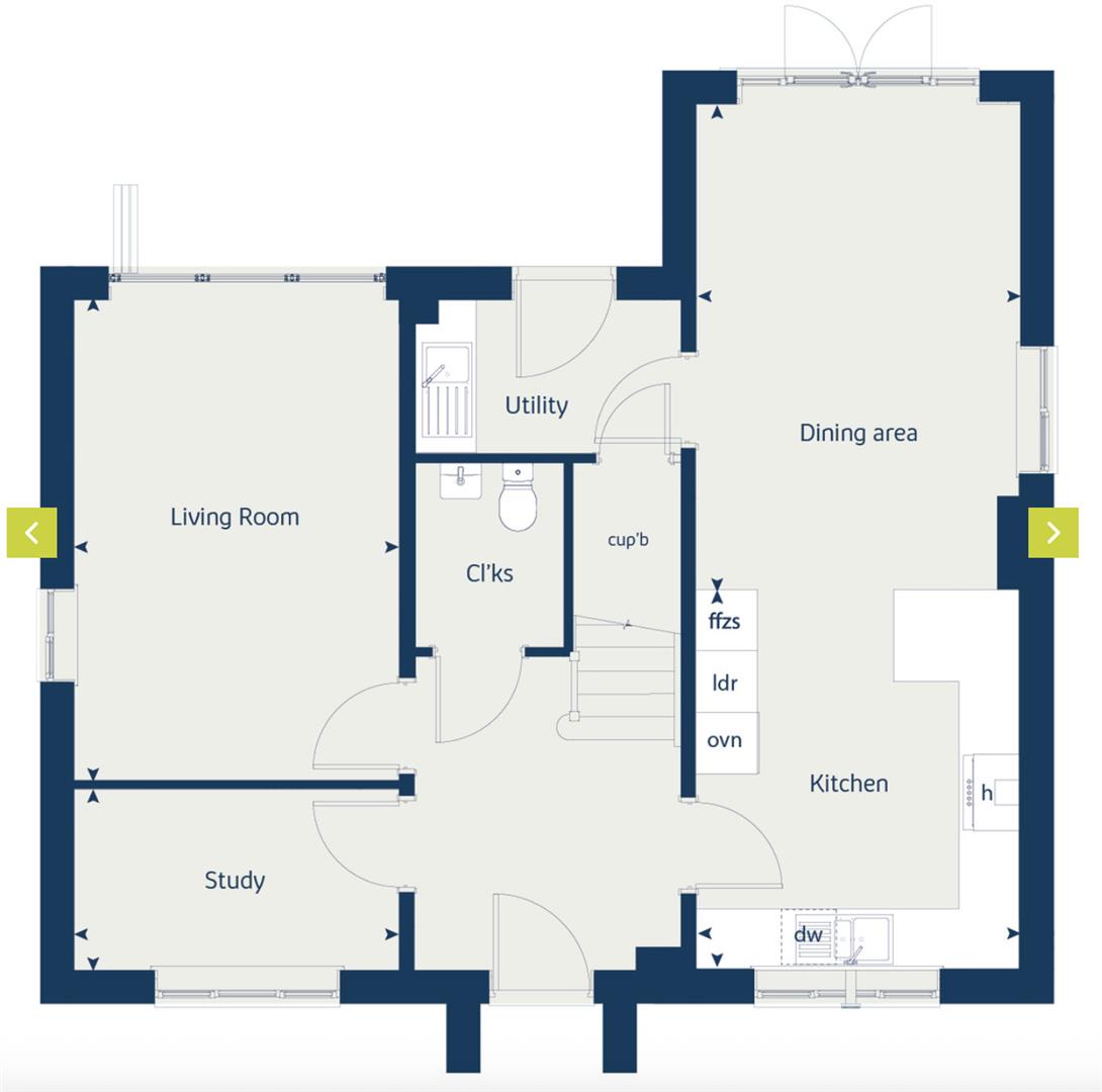 Plot 64, 82, Storksbill Road, Corby floorplan