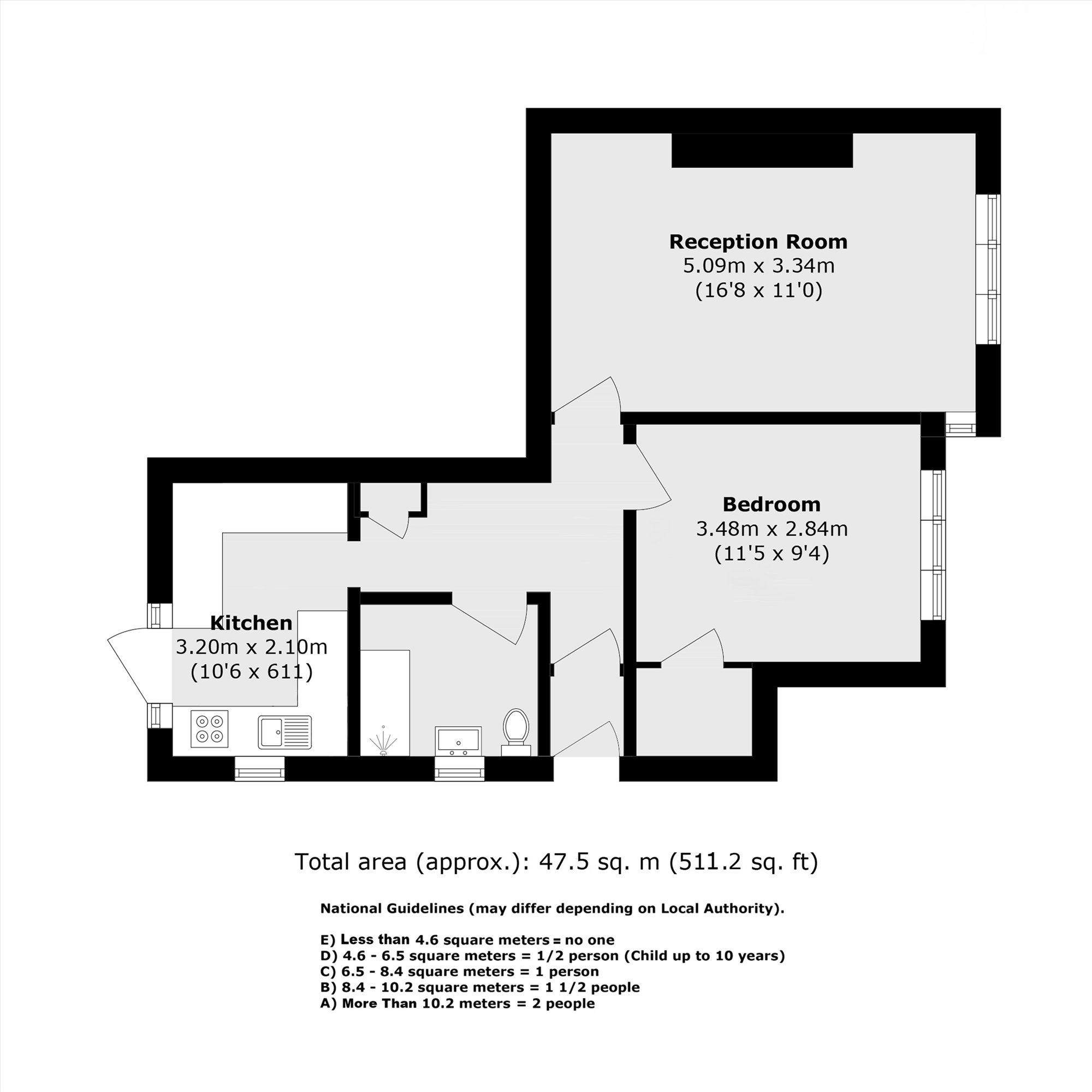 104, Chambers Lane, London floorplan