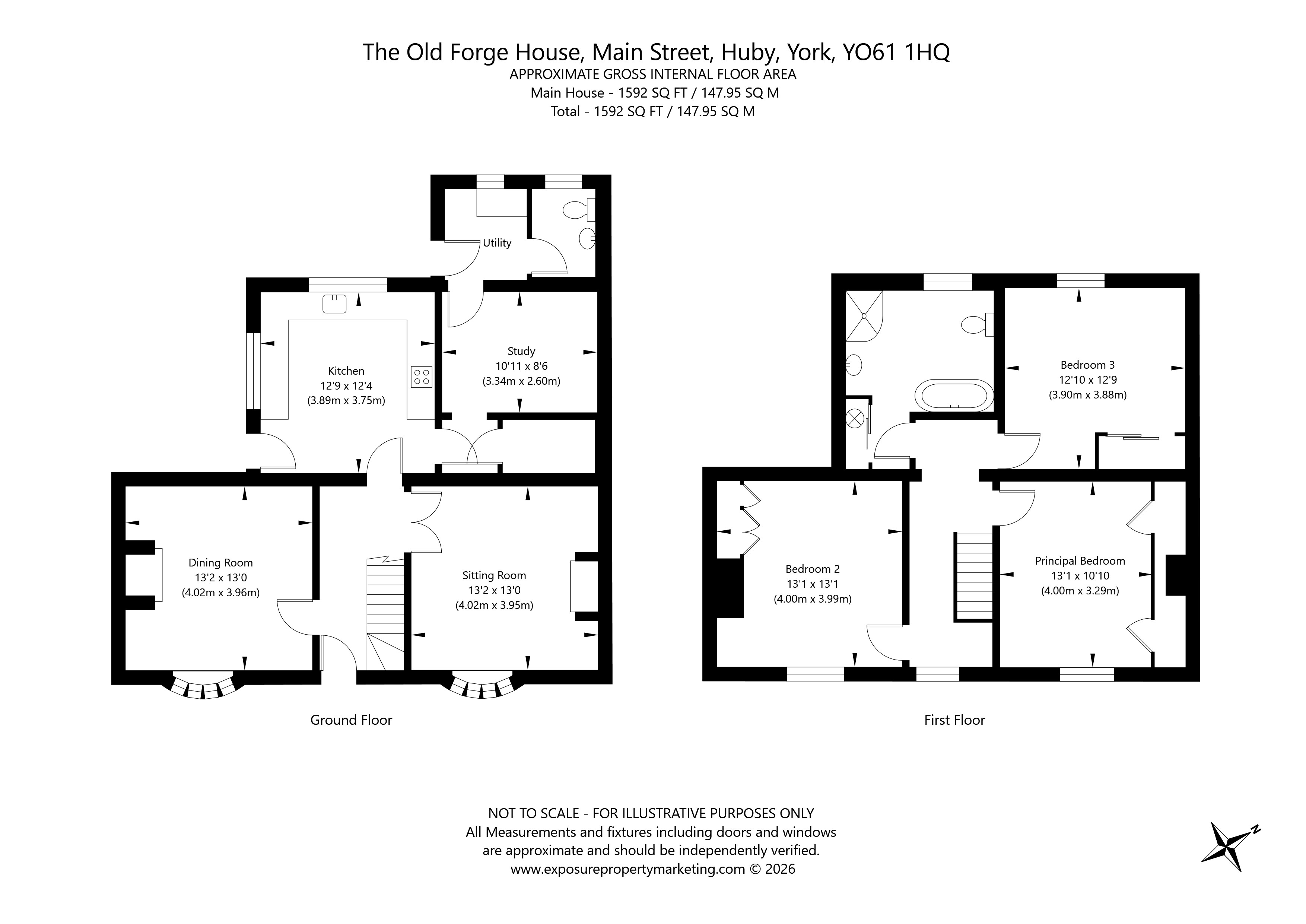The Old Forge House,, Main Street, York floorplan