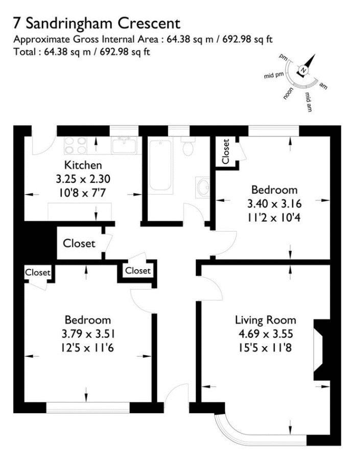 2 Bedrooms Flat for sale in Sandringham Crescent, Moortown, Leeds LS17