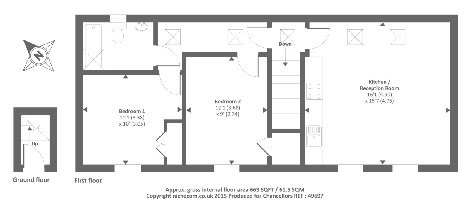 2 Bedrooms Flat to rent in The Slade, Headington OX3