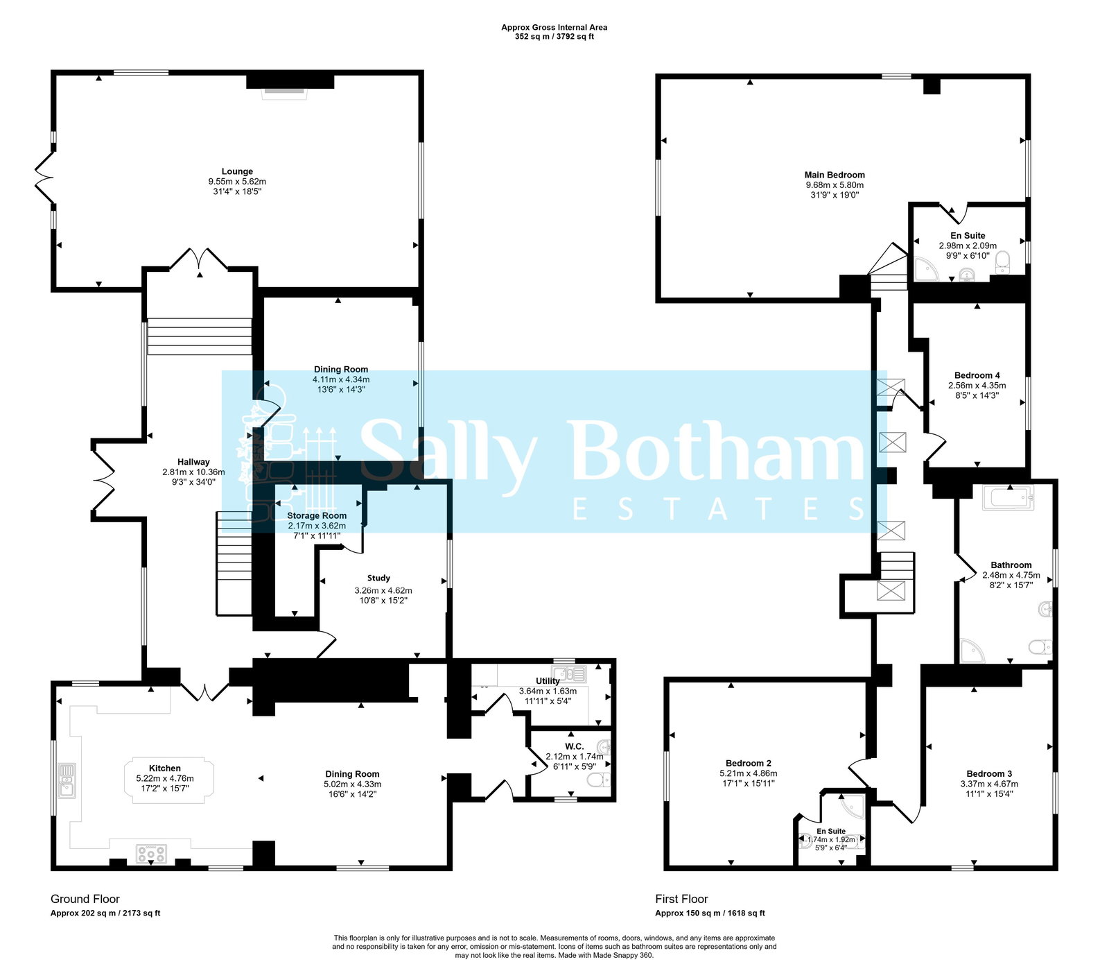 Moorside Grange, Walton Back Lane, Chesterfield floorplan