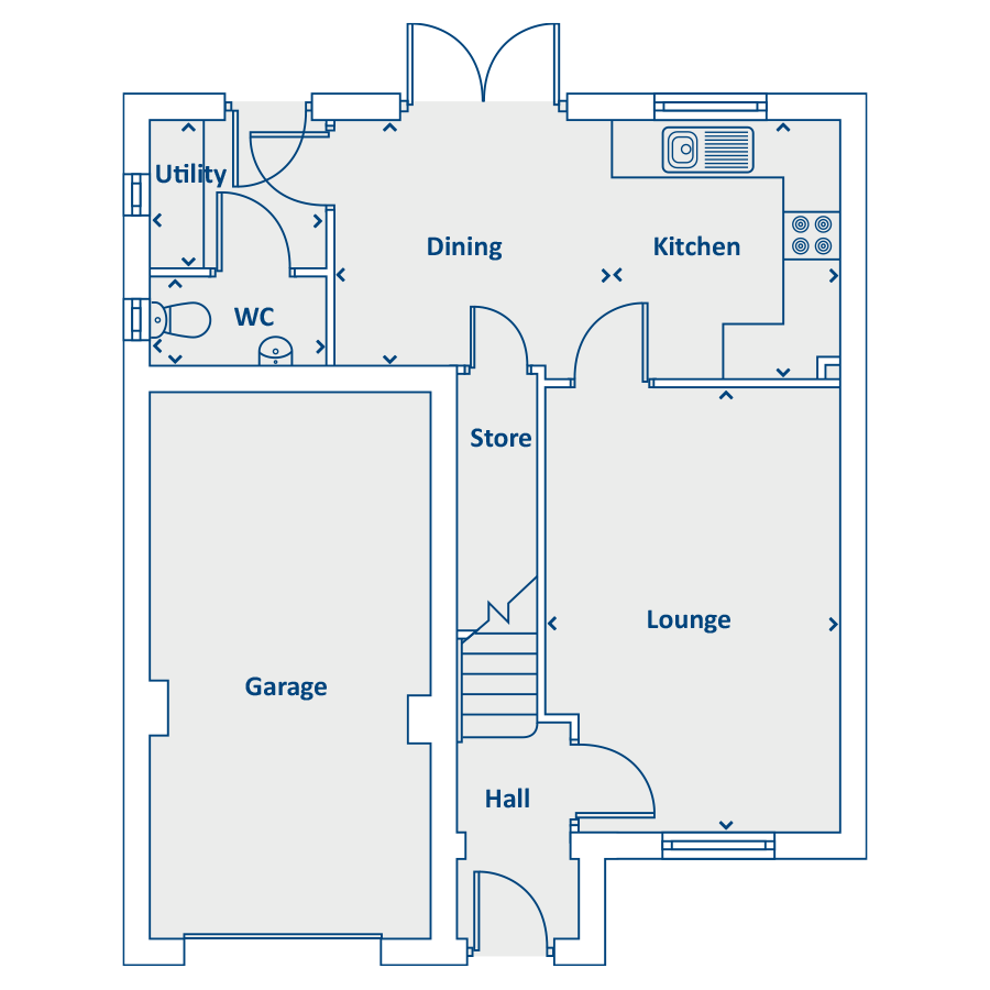 Plot 110, Off Beacon Lane, Cramlington floorplan