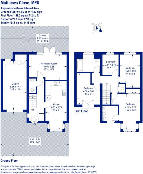 4 Bedrooms Semi-detached house for sale in Matthews Close, Snodland ME6