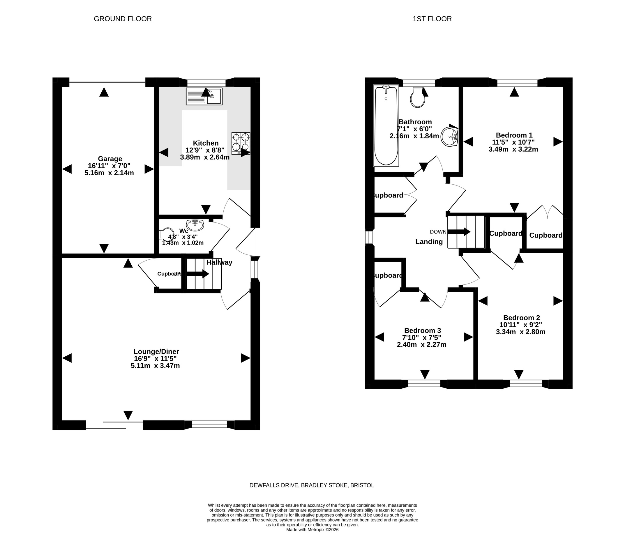 67 Dewfalls Drive, Bristol floorplan