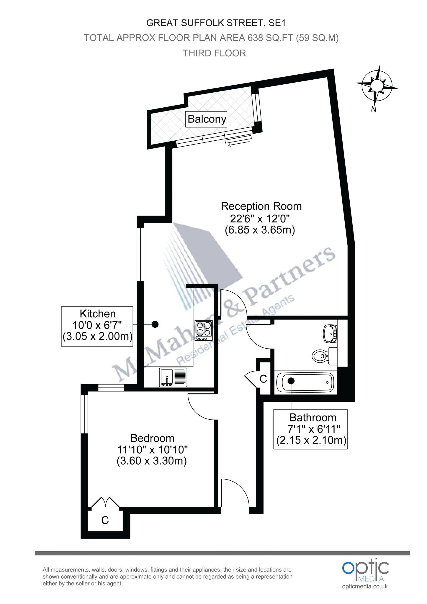 1 Bedrooms Flat to rent in Great Suffolk Street, London SE1