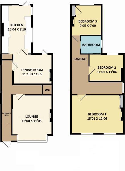 96, Bute Road, Wallington floorplan