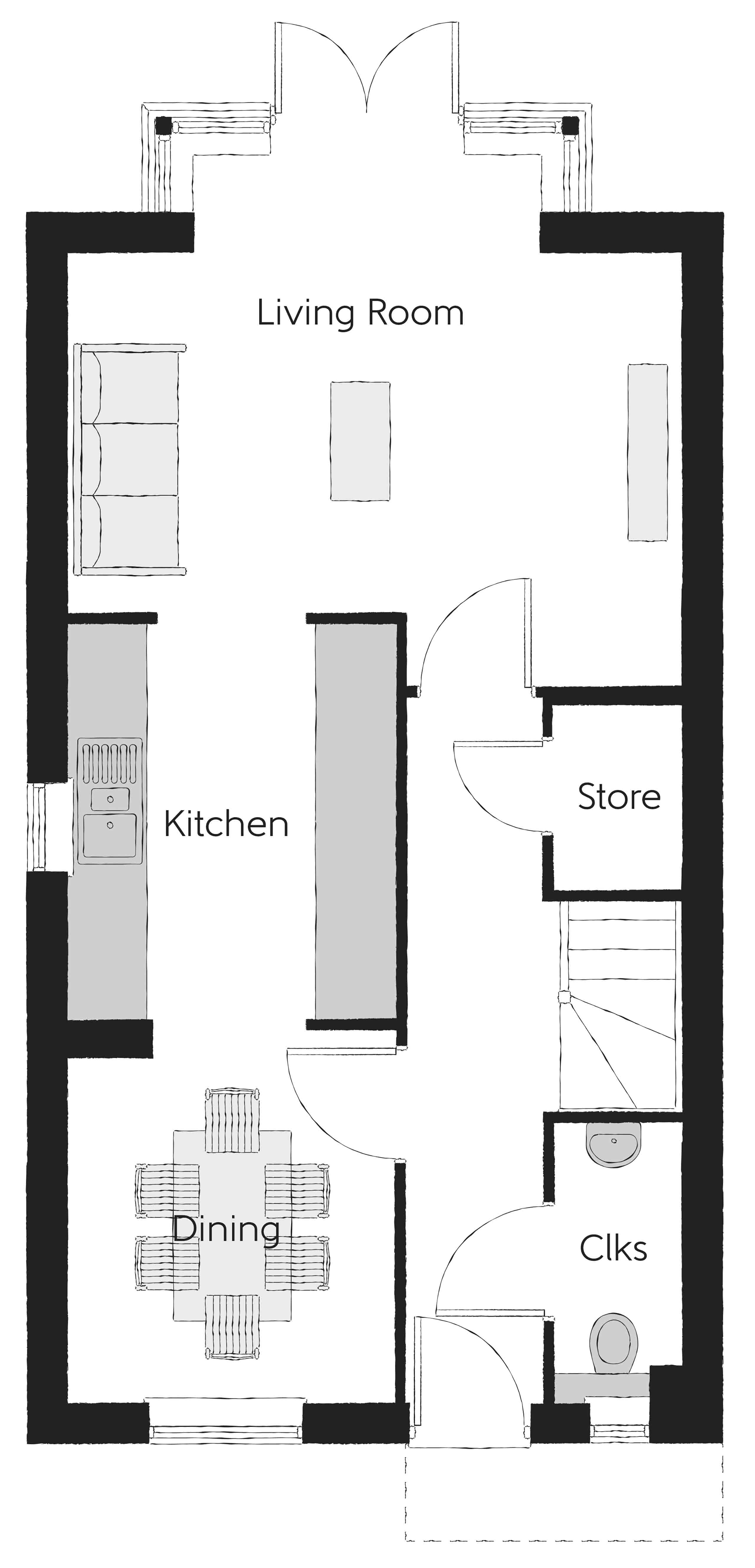 190, Newcastle Road, Whitmore, Baldwins Gate, Newcastle-Under-Lyme floorplan