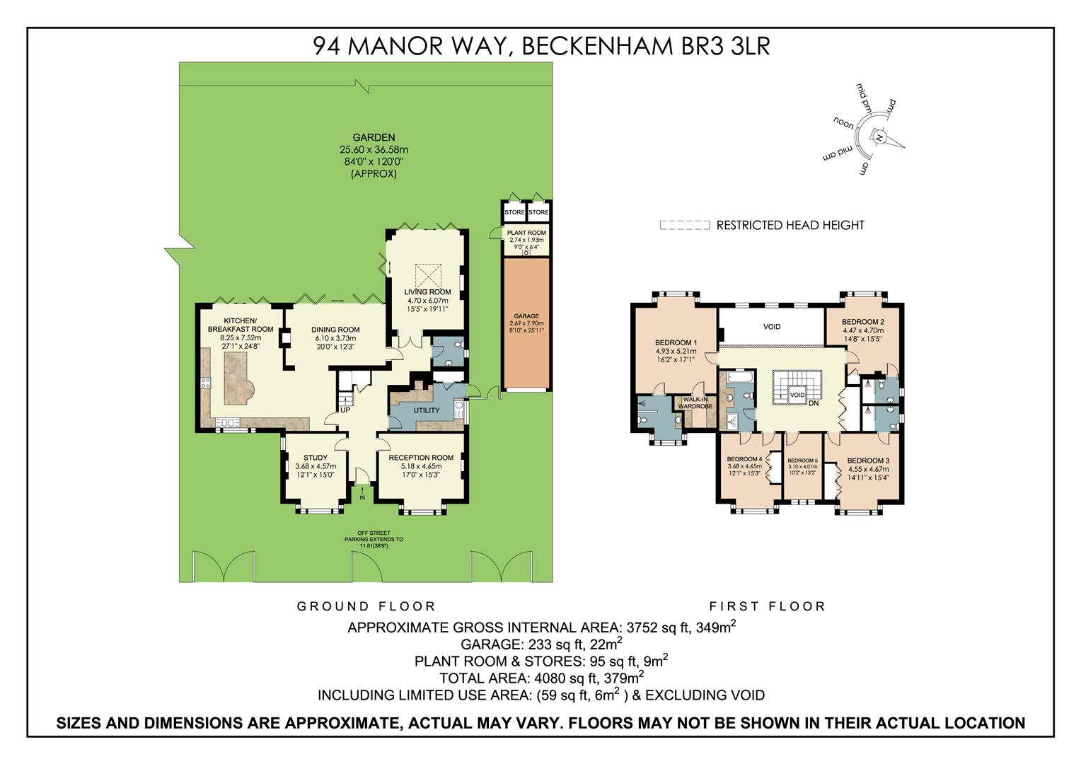 94, Manor Way, Beckenham floorplan