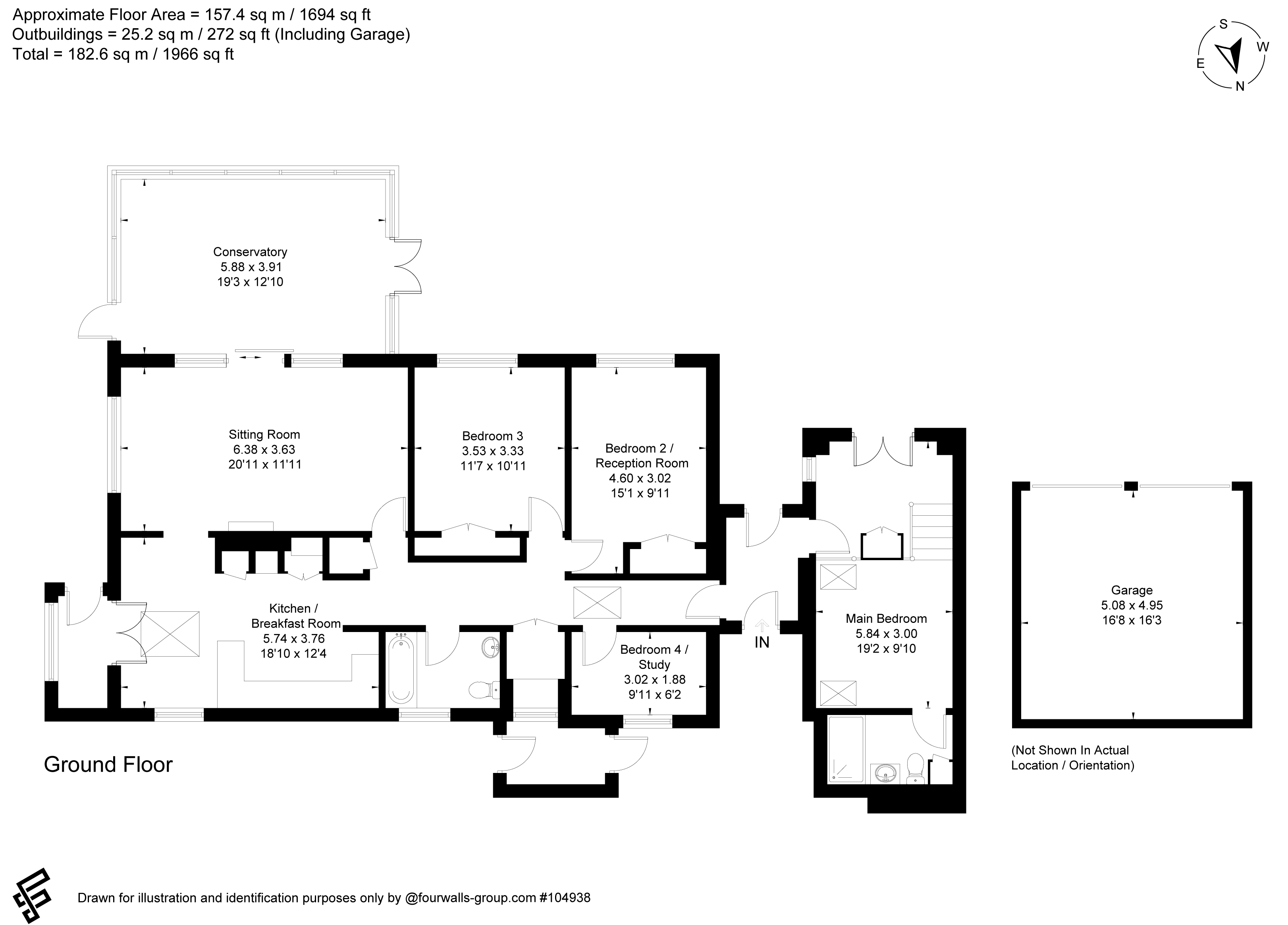 Hylands,, Trout Lane, Stockbridge floorplan