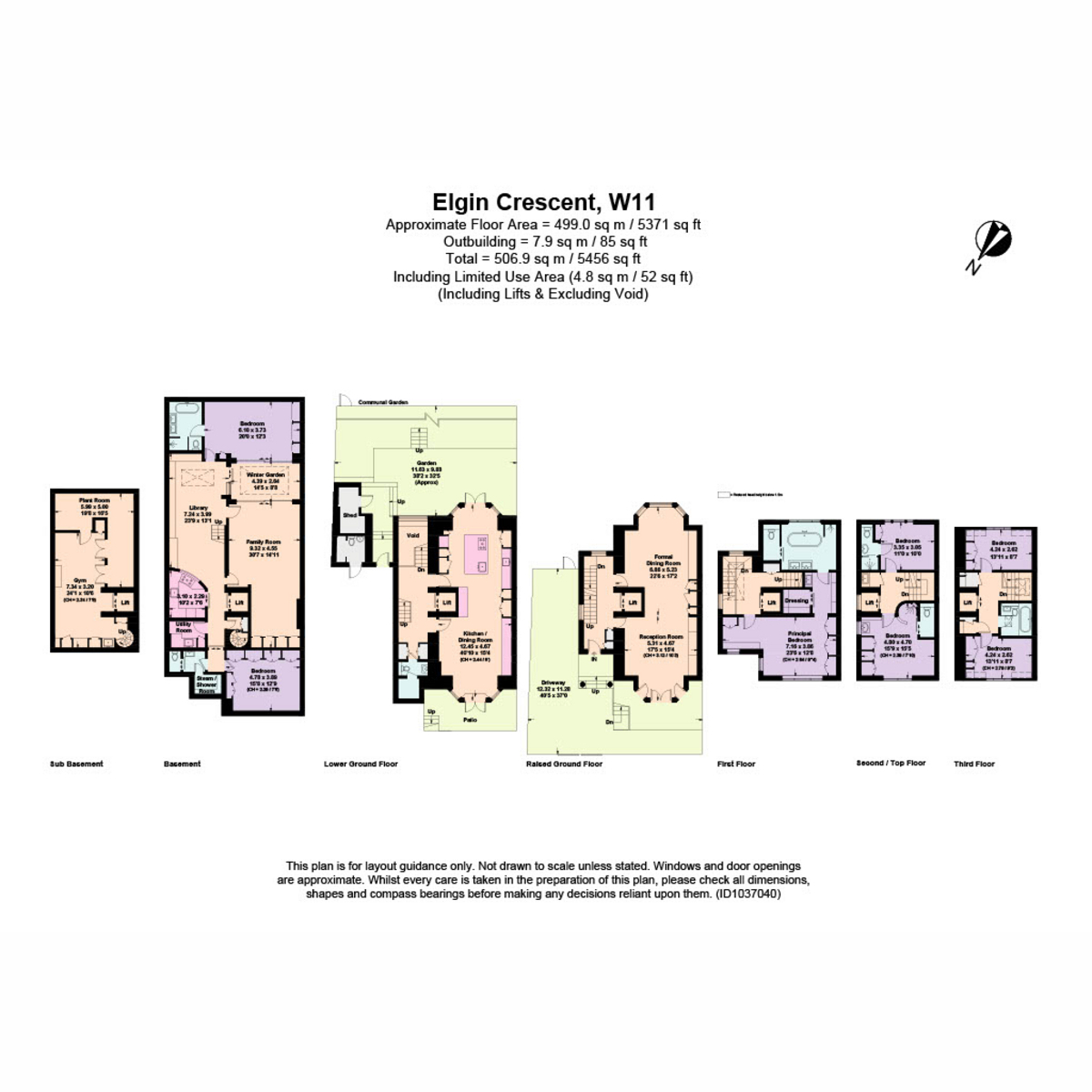69, Elgin Crescent, London floorplan