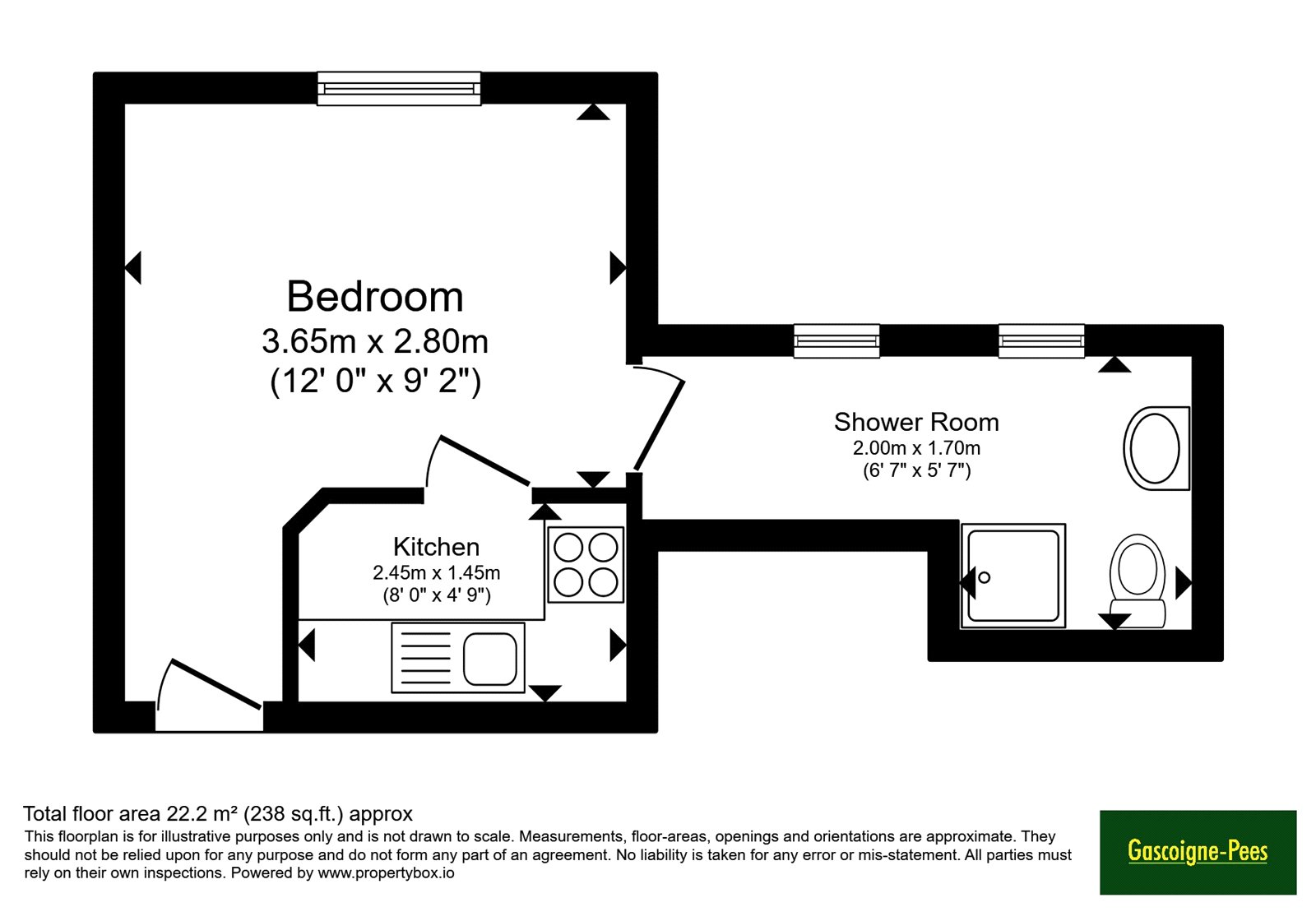 Flat 11, Greenbanks, 16, Cliddesden Road, Hampshire floorplan