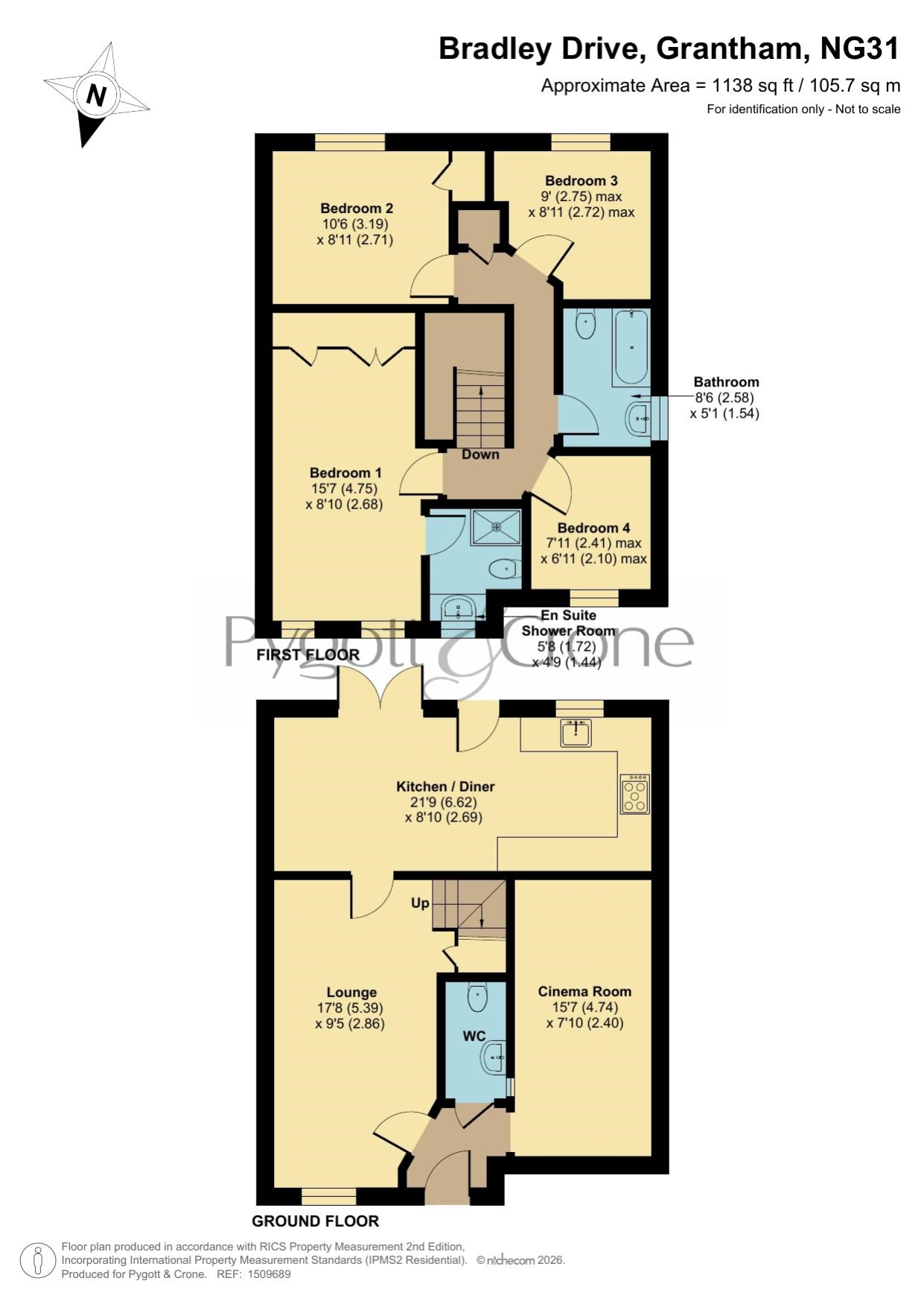 49, Bradley Drive, Grantham floorplan