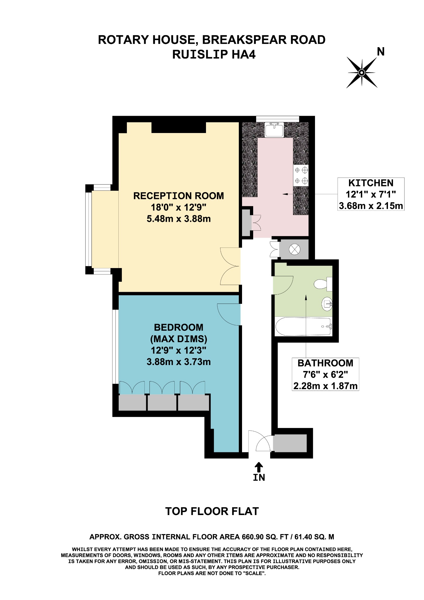 Flat 9, Rotary House, Ruislip floorplan