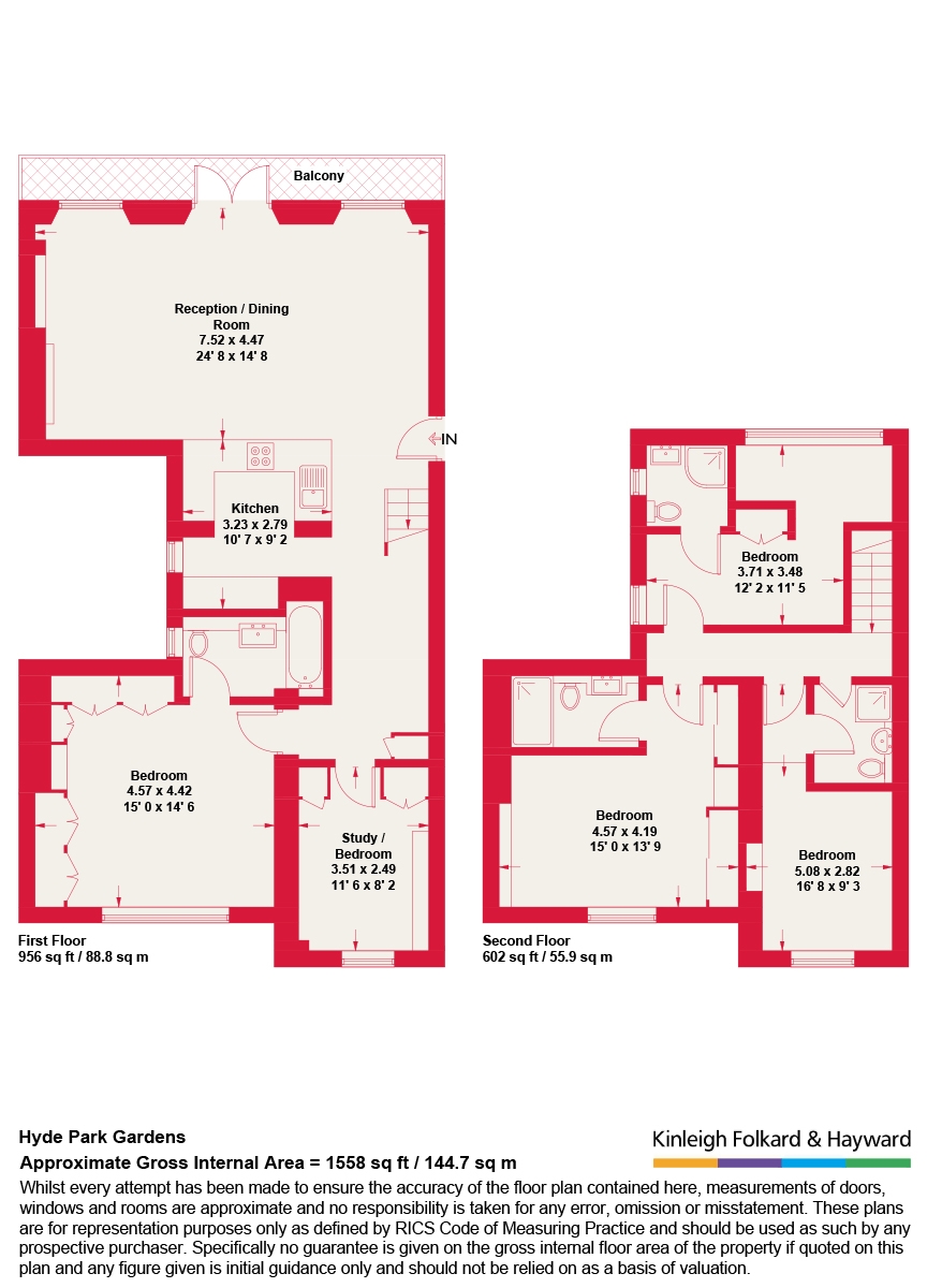 4, 26, Hyde Park Gardens, London floorplan