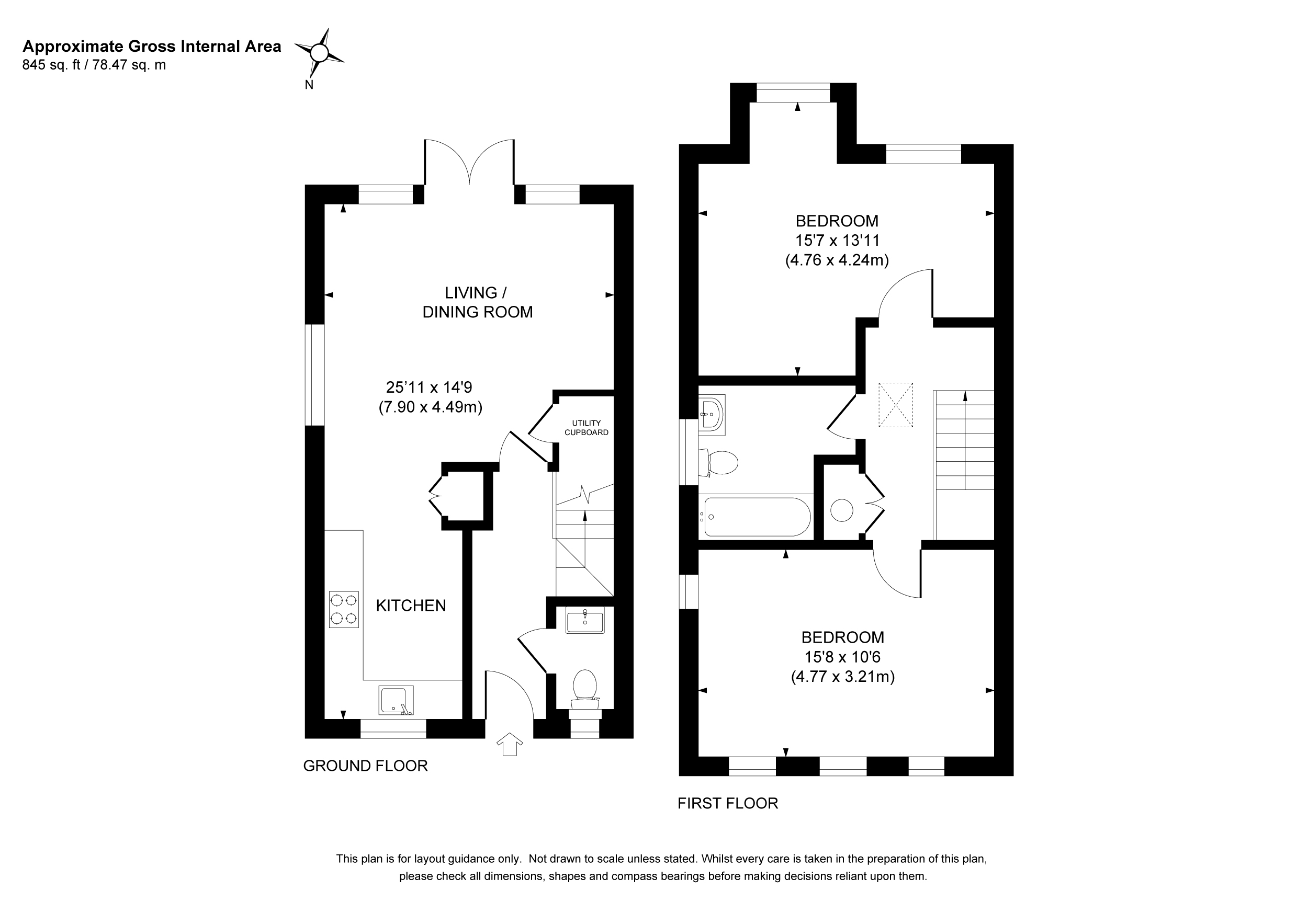 1, Ransom Close,, Hunters Road, Chessington floorplan
