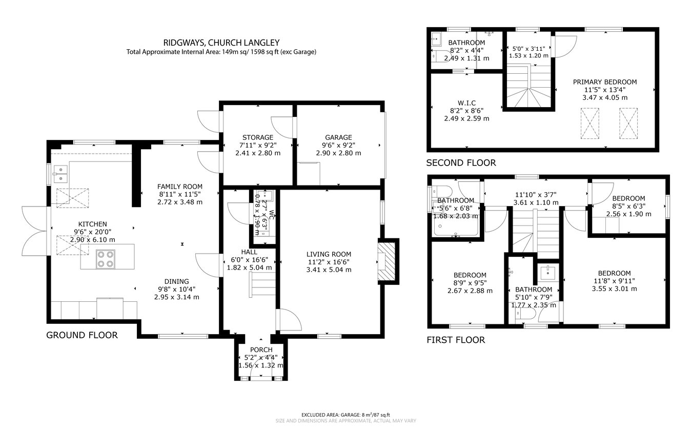 110, Ridgeways, Harlow floorplan